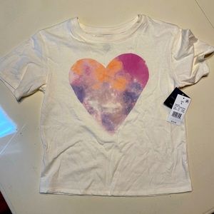 NWT, girls size large 10/12 heart T-shirt